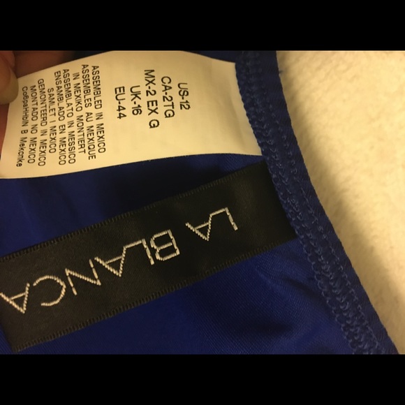 La Blanca Swim Top  Navy size 10 - Picture 3 of 4